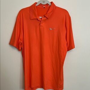 Nike Orange Polo Shirt - Tiger Woods Collection - Large